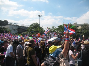 Passionate protesters gather in Bangkok to call for change.